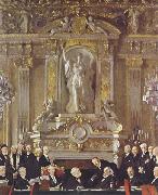 Sir William Orpen, A Peace Conference at the Zuai d Orsay